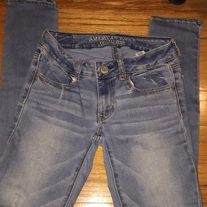 Light wash american jeggings size 00